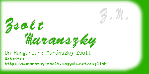 zsolt muranszky business card